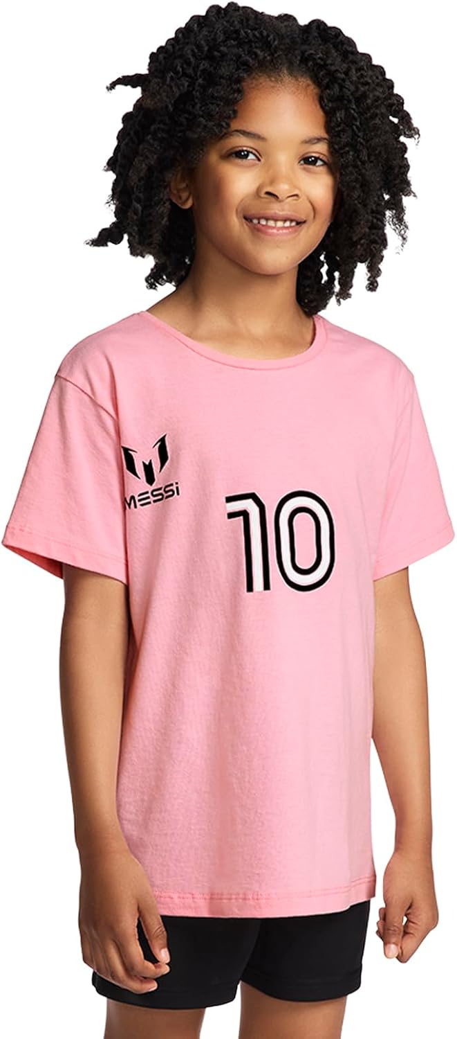 Thumbnail 5 de Messi Girls' Lifestyle Short Sleeve T-Shirt (Slim-Fit Graphic Tee) - Cotton Blend