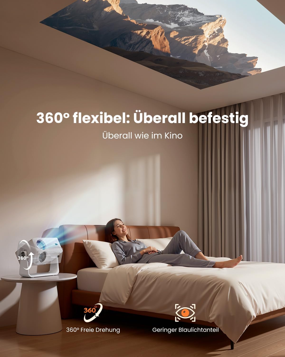 Thumbnail 6 de iSinbox 4K Smart Beamer – Netflix ready, 20W Dolby Audio, Autofokus & 6D Trapezkorrektur