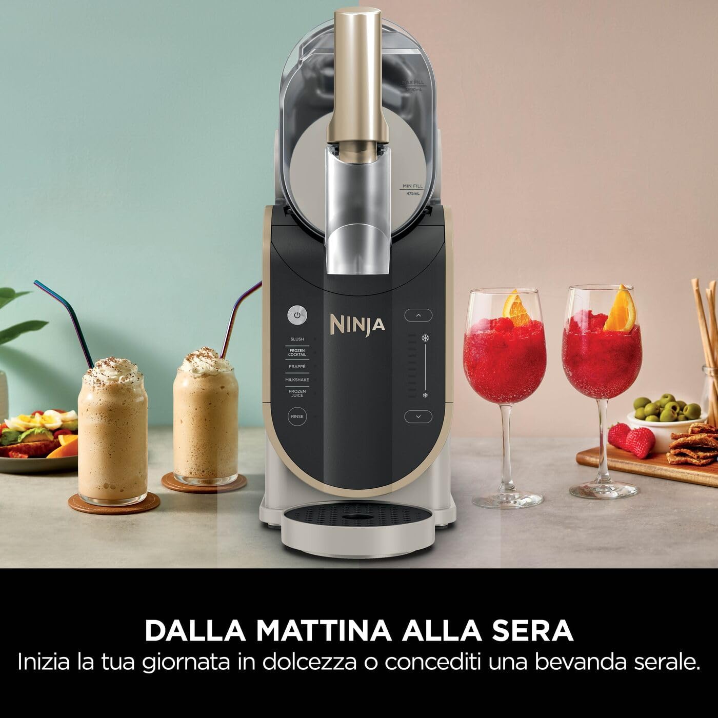 Thumbnail 5 de Ninja SLUSHi FS301EUSTGD, macchina per granite e frozen drink Pietra Oro