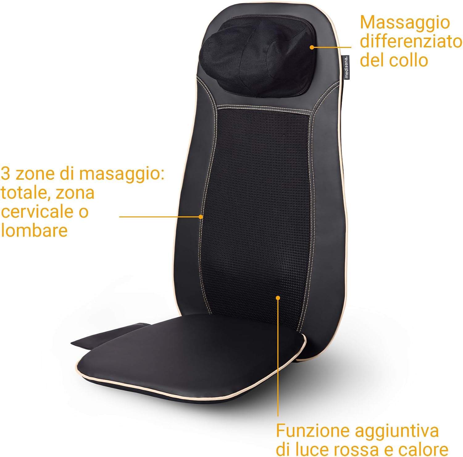 Detalle 1 de Medisana Mcn copertura massaggiante Shiatsu per schiena e collo