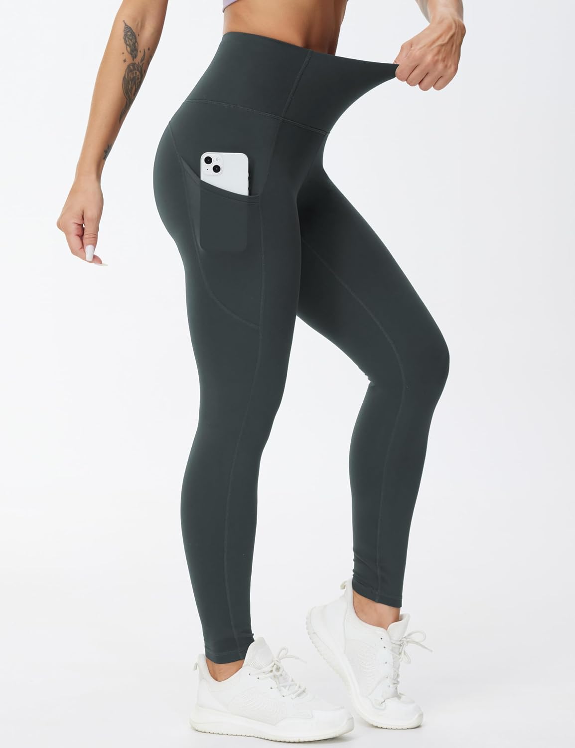 Thumbnail 3 de THE GYM PEOPLE pantaloni da yoga da donna a vita alta con tasche e controllo pancia