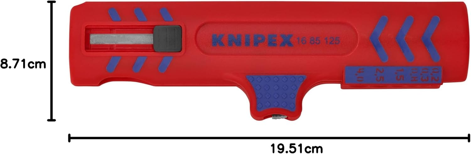 Thumbnail 5 de KNIPEX Universal-Abmantelungswerkzeug in Blister, 125 mm – zum Abmanteln und Abisolieren von Kabeln