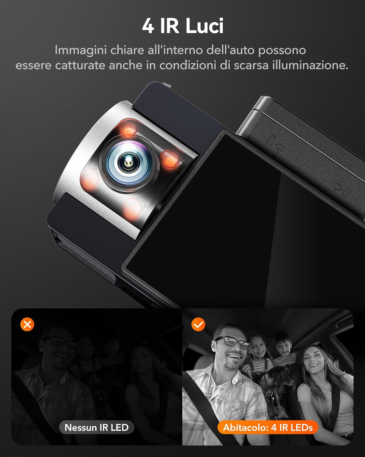 Thumbnail 4 de WOLFBOX i17 Dash cam 4K 3 canali con GPS e 64GB