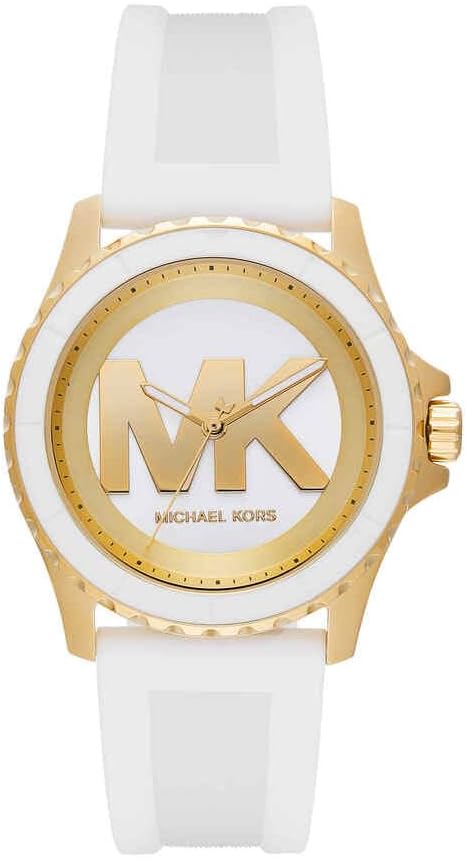 Detalle de Michael Kors Everest Watch per Donne: cronografo al quarzo, cassa 40 mm in acciaio e cinturino in silicone