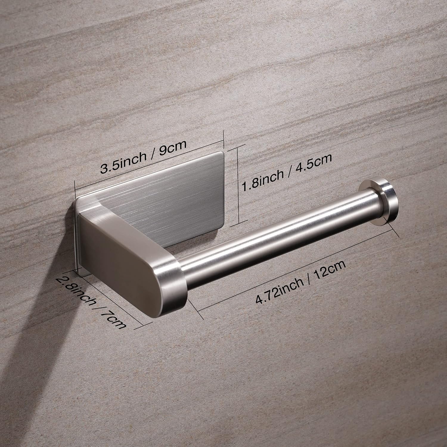 Thumbnail 5 de Aikzik Toilet Roll Holder Wall Mounted 304 Stainless Steel 📜??