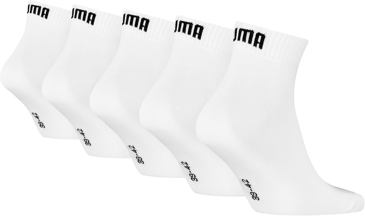 Thumbnail 1 de PUMA Unisex Quarter Socken 5er-Pack – Soft Cotton, flache Zehennaht