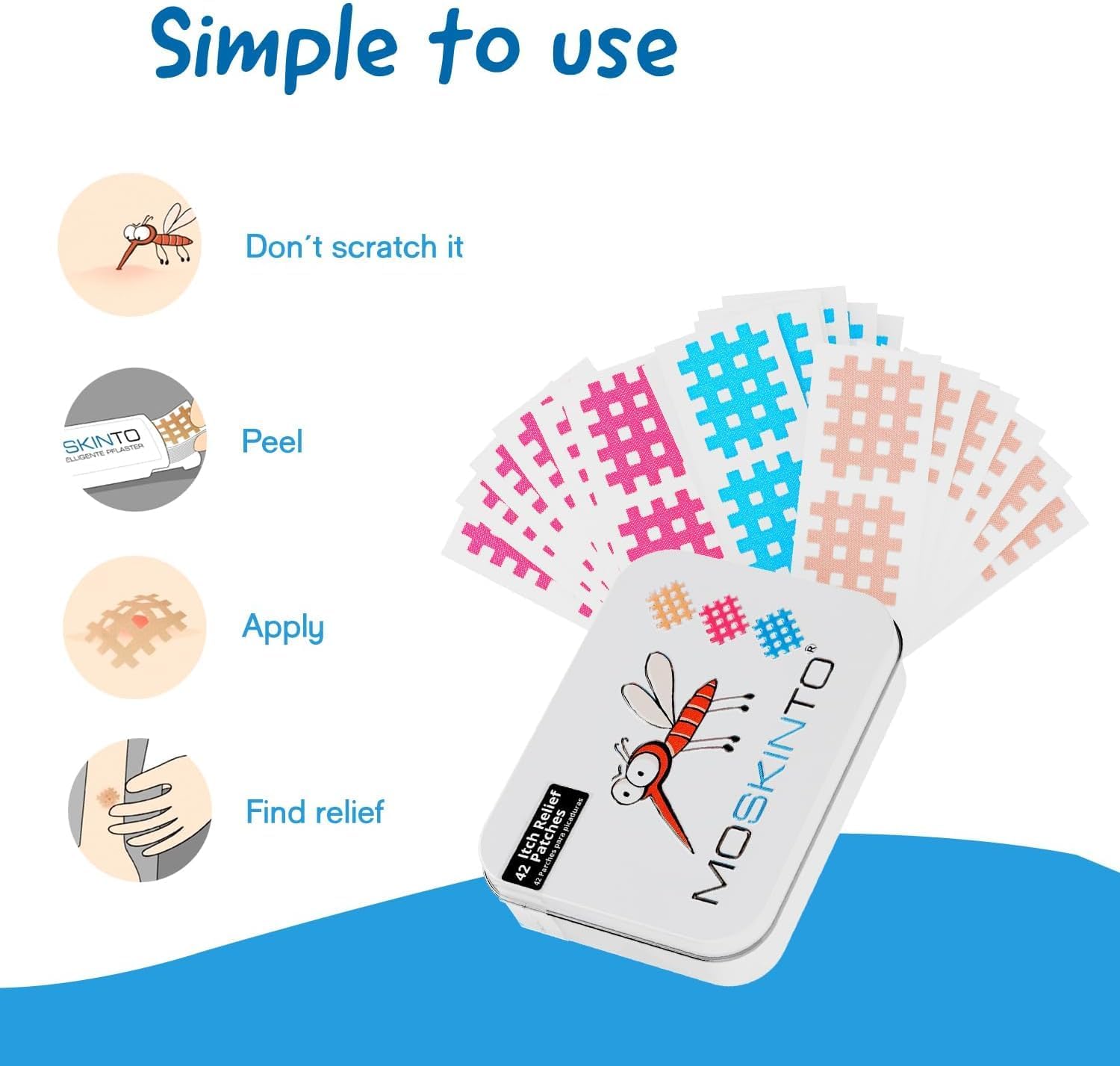 Thumbnail 1 de Moskinto The Original Itch Relief Patch: Instant, Drug-Free Relief for Mosquito Bites
