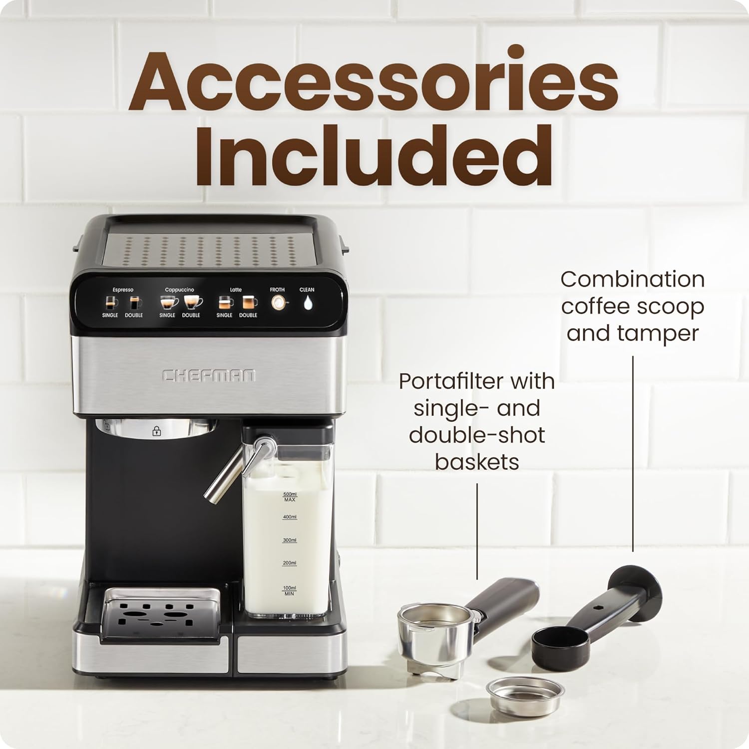 Thumbnail 5 de Chefman CaféMaster Pro 1.8L Espresso Machine