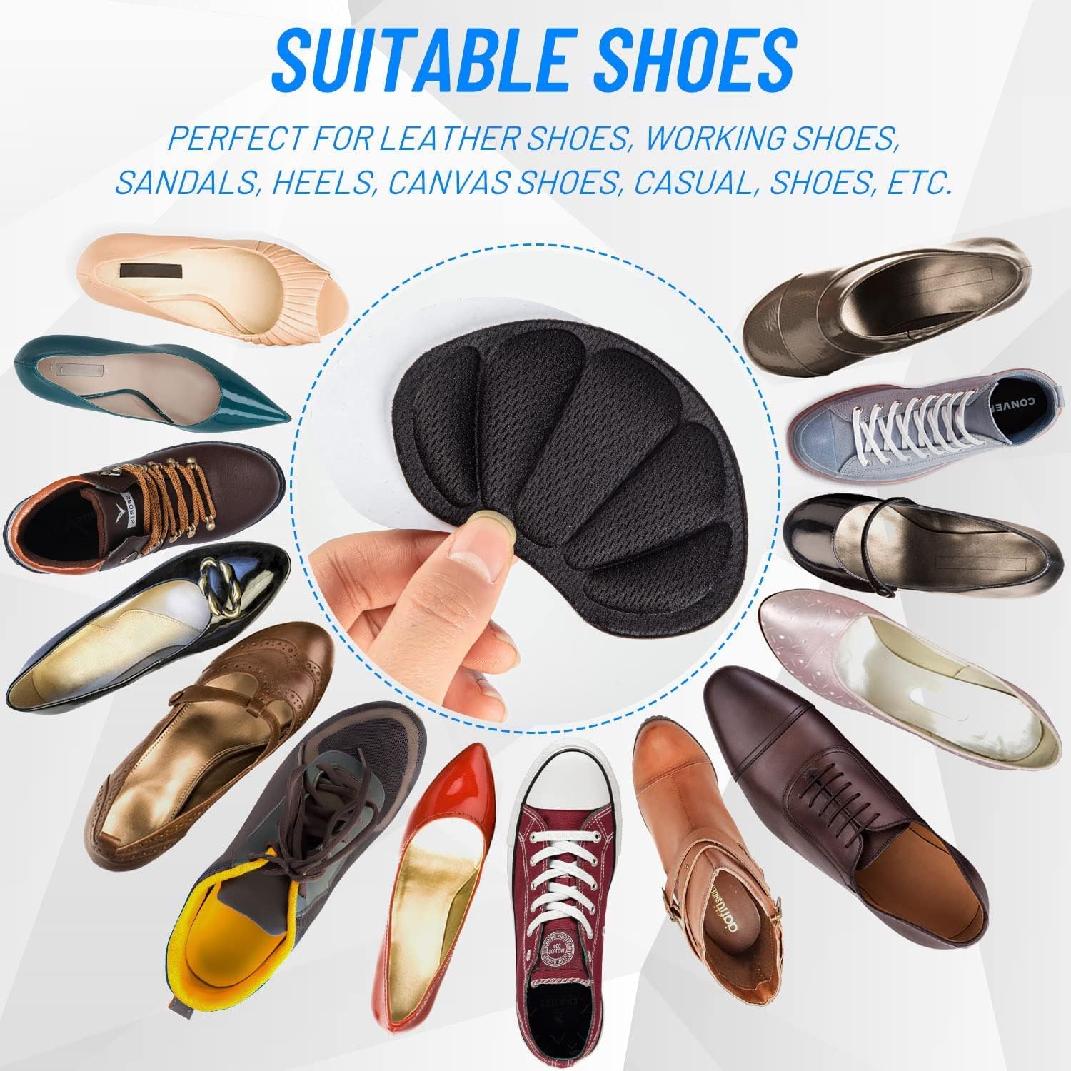 Detalle 1 de Heel Cushion Pads 8 pack self-adhesive