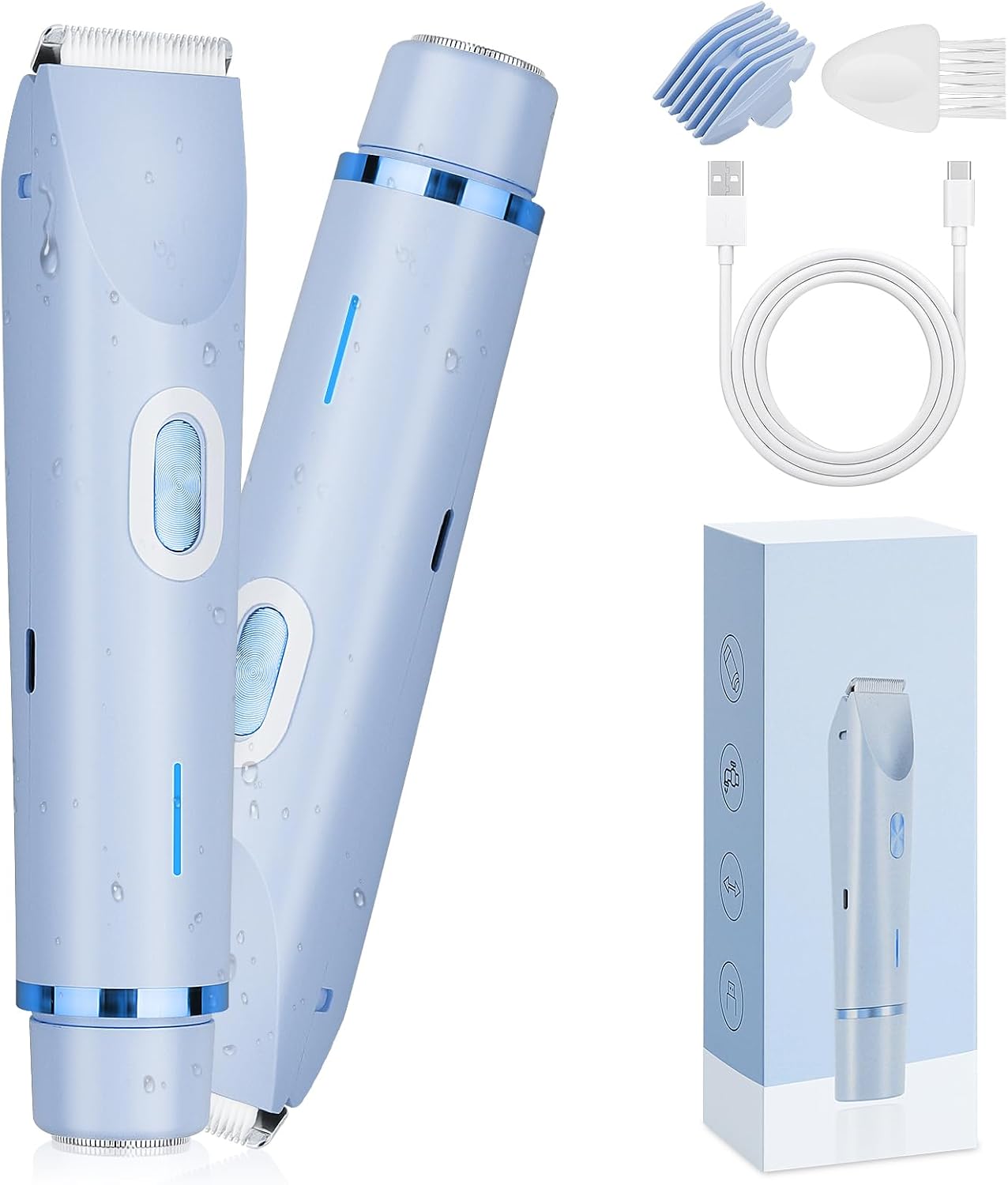 Detalle de Lady Shaver 2-in-1 USB Rechargeable women’s razor 🪒