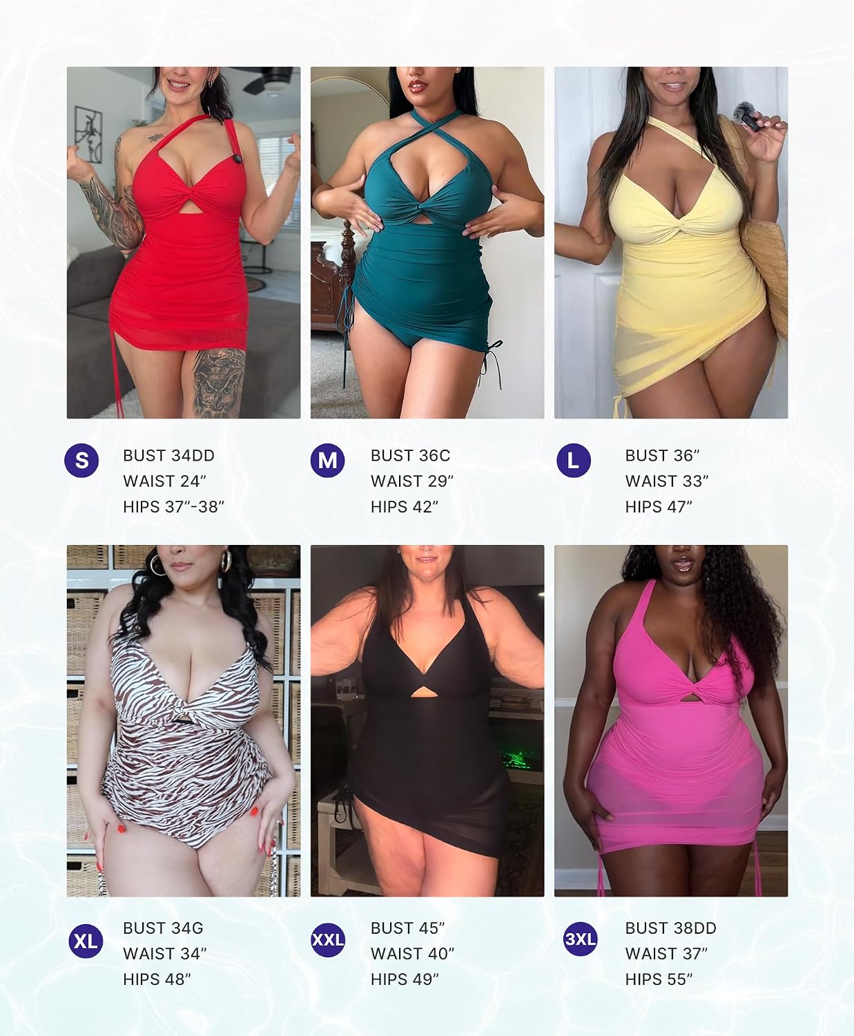 Thumbnail 4 de SHAPELLX One Piece Swimsuit Tummy Control