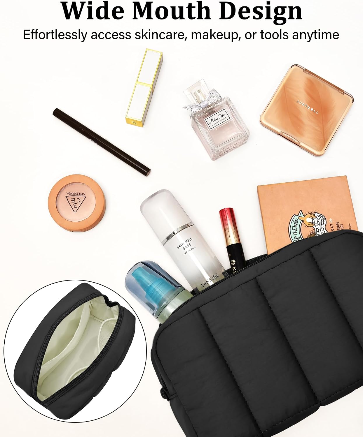 Thumbnail 6 de oscaurt Large Makeup Bag Toiletry Bag Set: A Practical Travel Companion with Smart Compartments