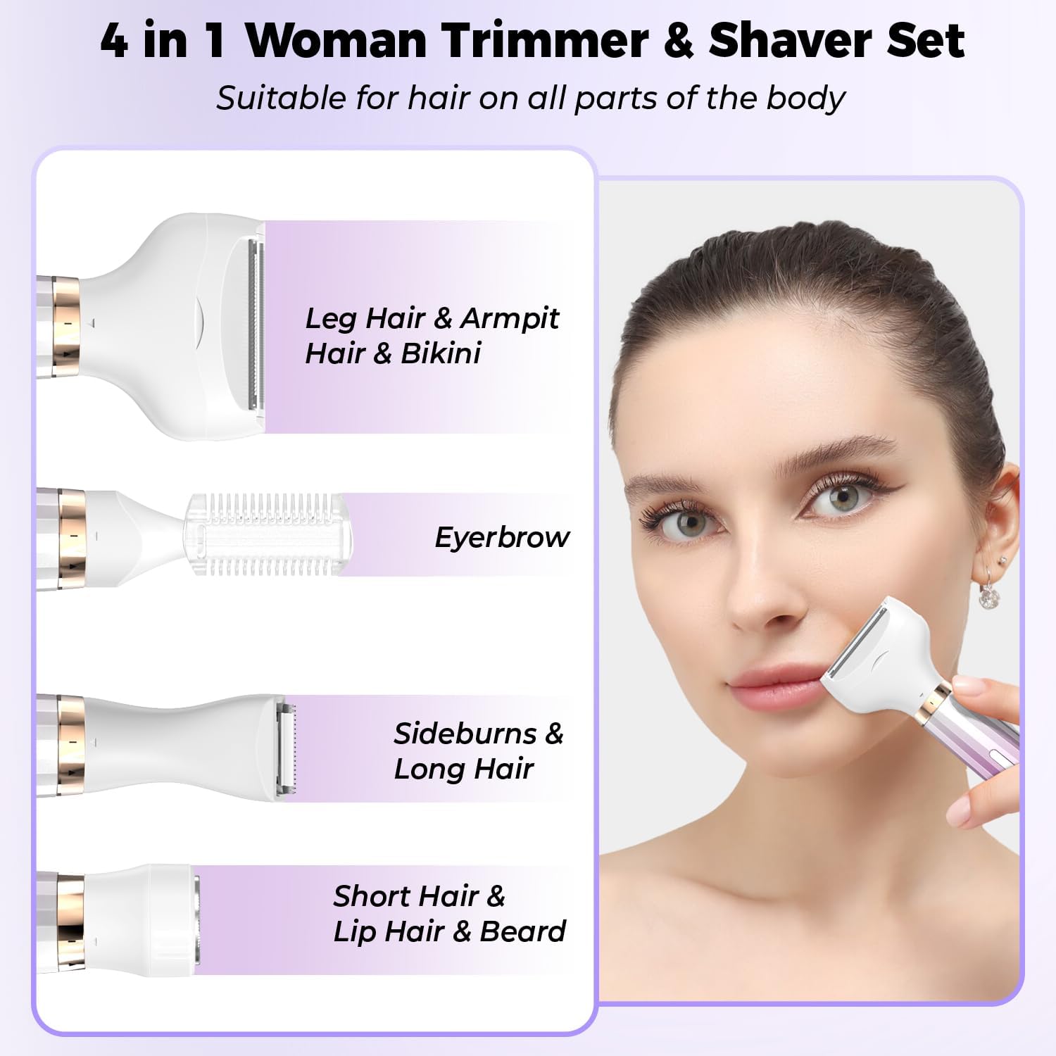 Detalle de PKBD 4 in 1 Lady Shaver 90 min battery