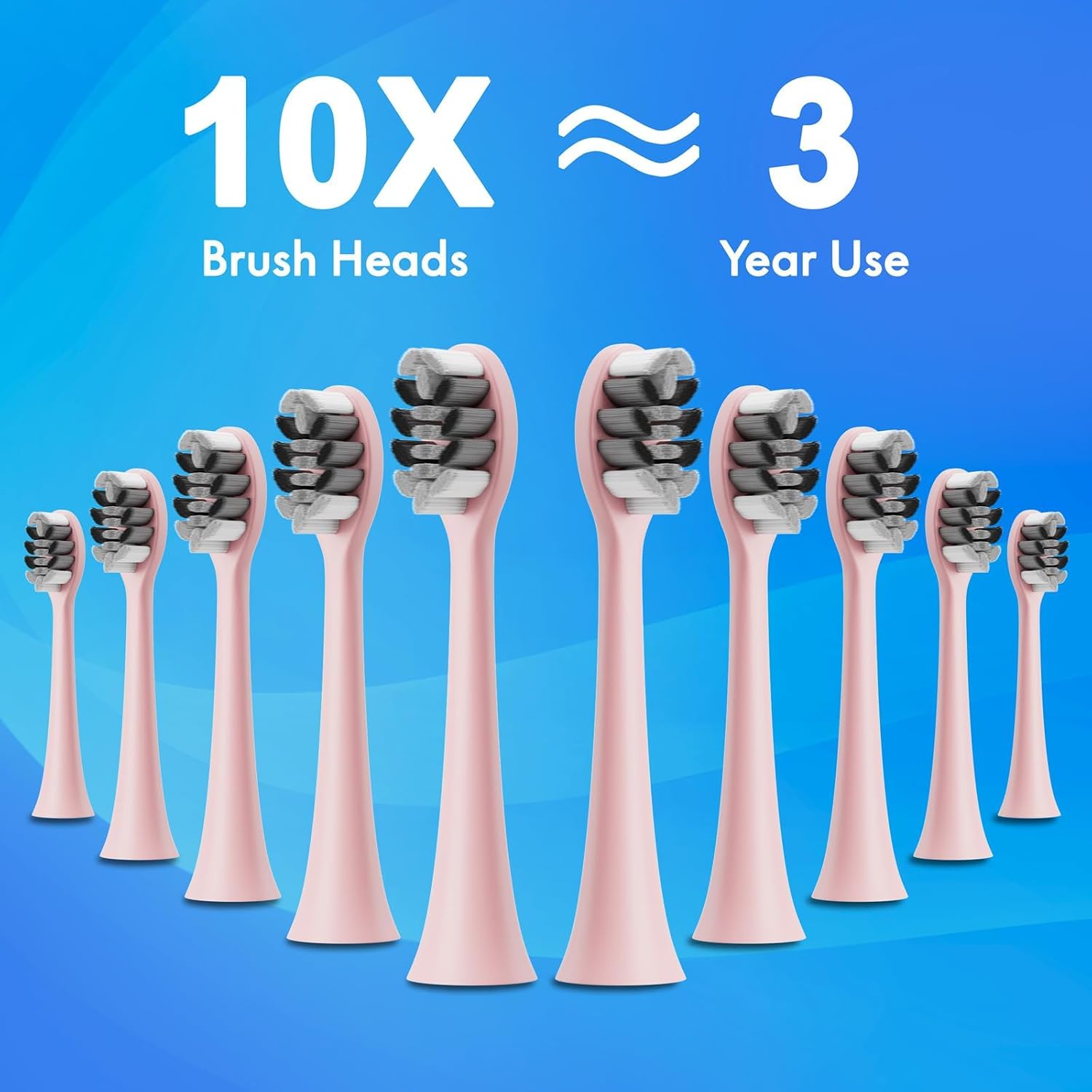 Detalle de Kuicur Electric Toothbrush with 10 Brush Heads