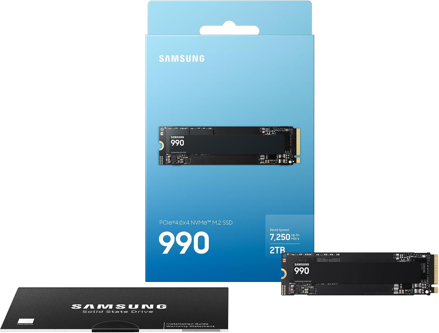 Thumbnail 3 de Samsung MZ-V9V2T0B/AM 990 SSD 2TB M.2 PCIe 4.0 NVMe Drive