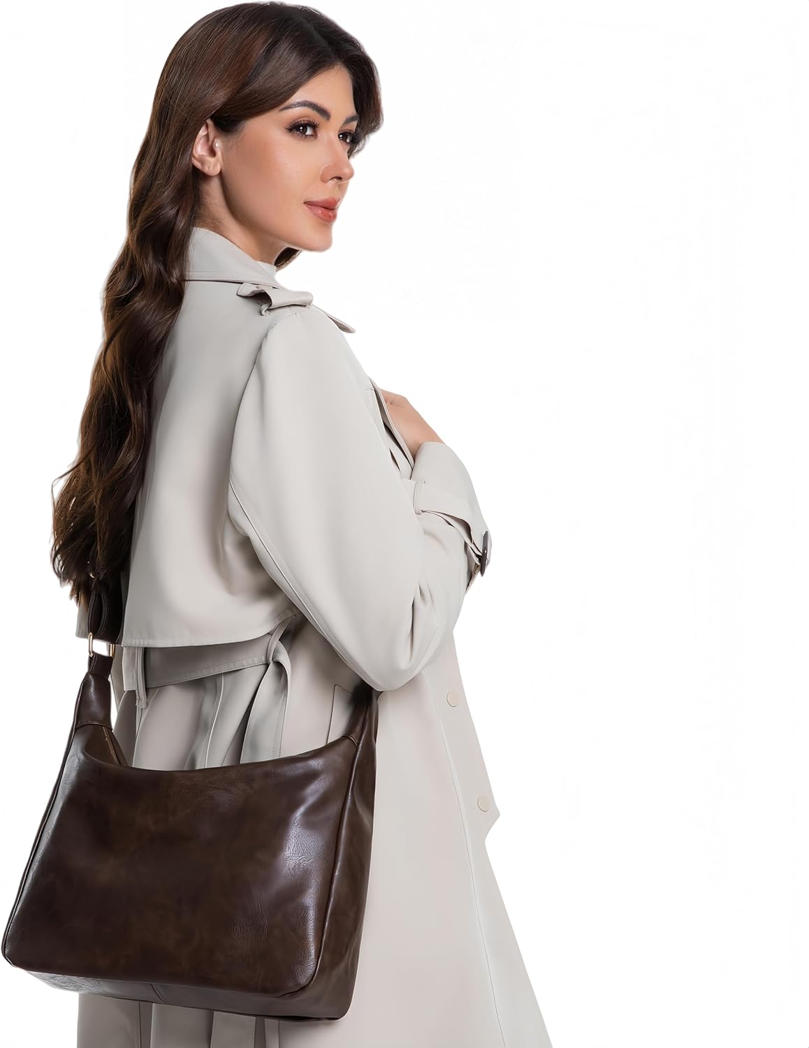 Detalle de JOLLQUE Crossbody Bags for Women: Soft Foldable Vegan Leather Shoulder Handbag