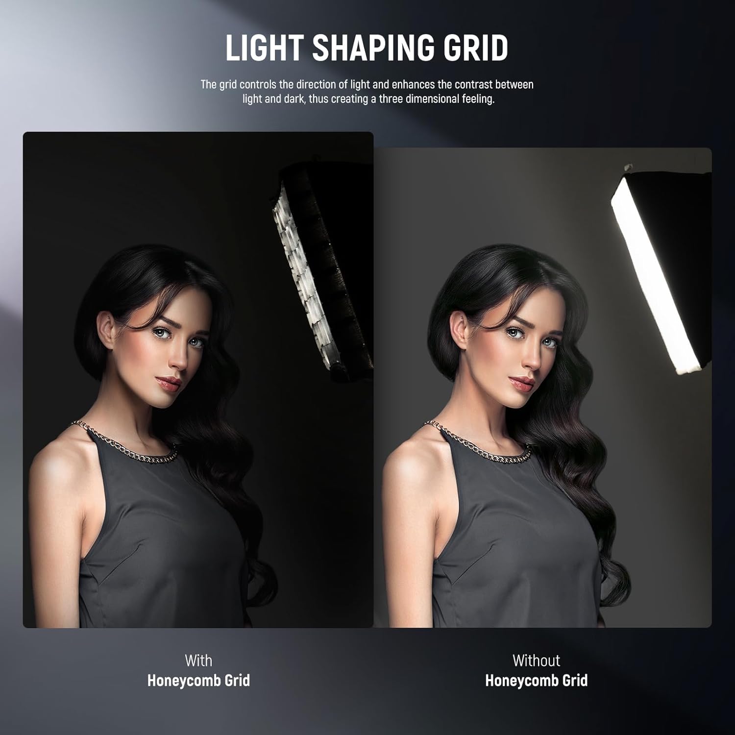 Detalle de NEEWER Upgraded Softbox Diffuser for PL60C RGB LED Video Light Panel (NS6S)