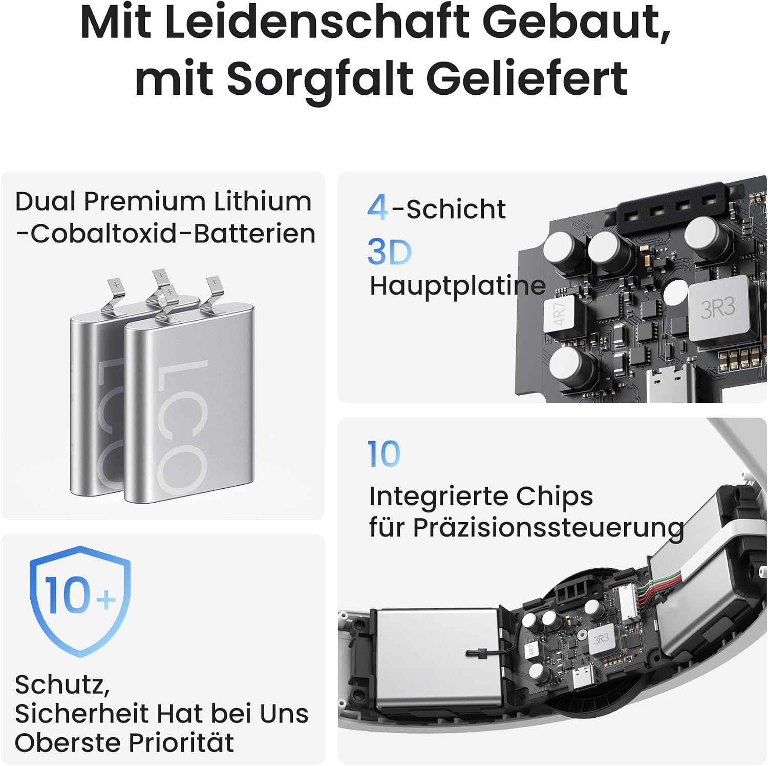 Thumbnail 4 de KIWI design H4 Boost Head Strap mit Akku – kompatibel mit Meta Quest 3/3S