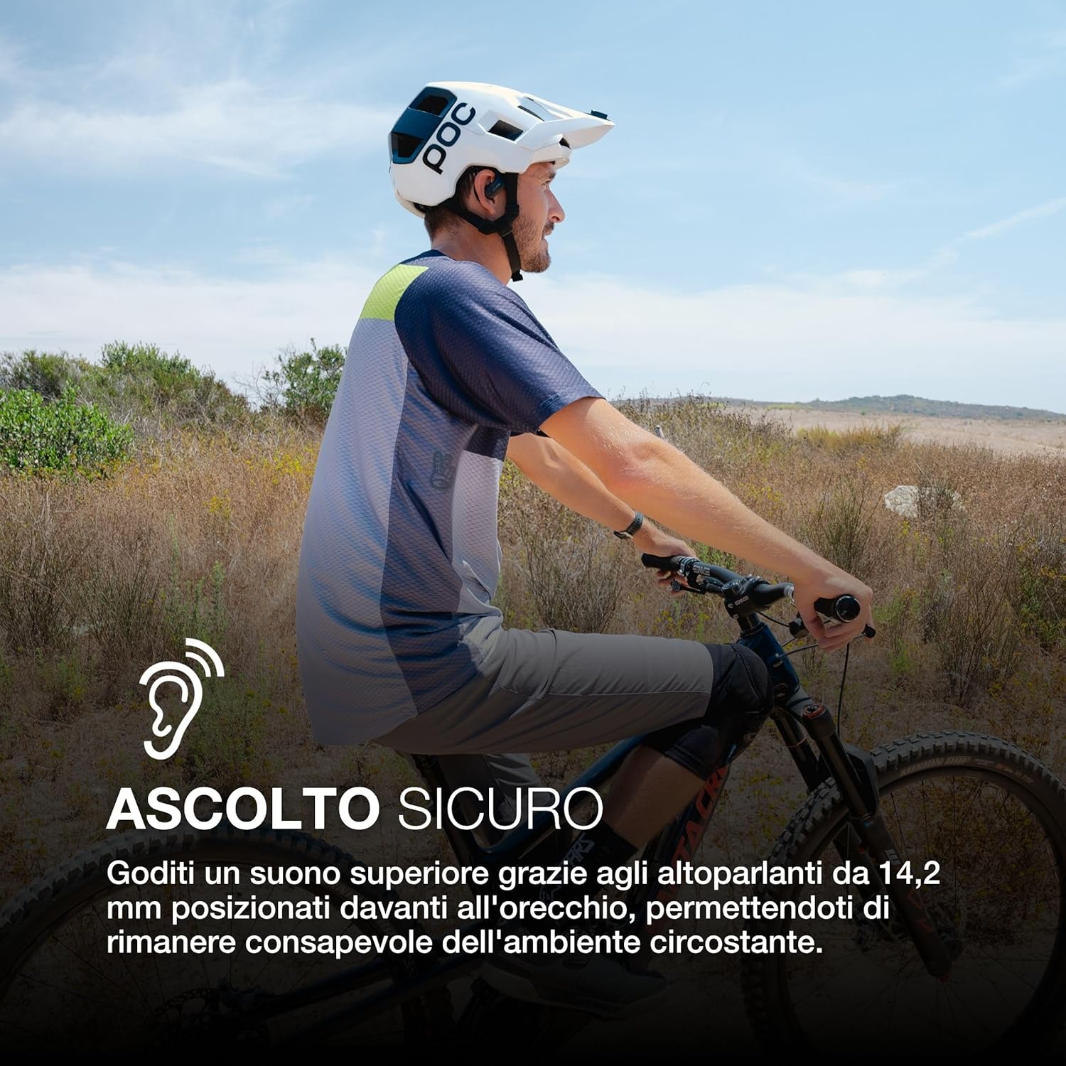 Thumbnail 2 de JLab JBuds Open Sport Earbuds: auricolari wireless open-ear con ganci, Bluetooth multipoint e autonomia fino a 26 ore (IP55)
