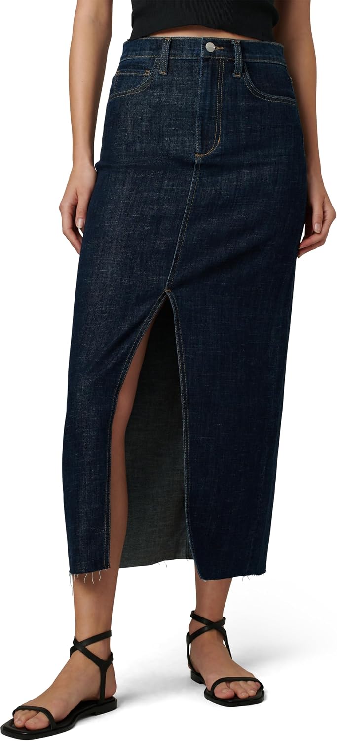 Detalle de Joe's The Eva High-Rise Maxi Denim Skirt