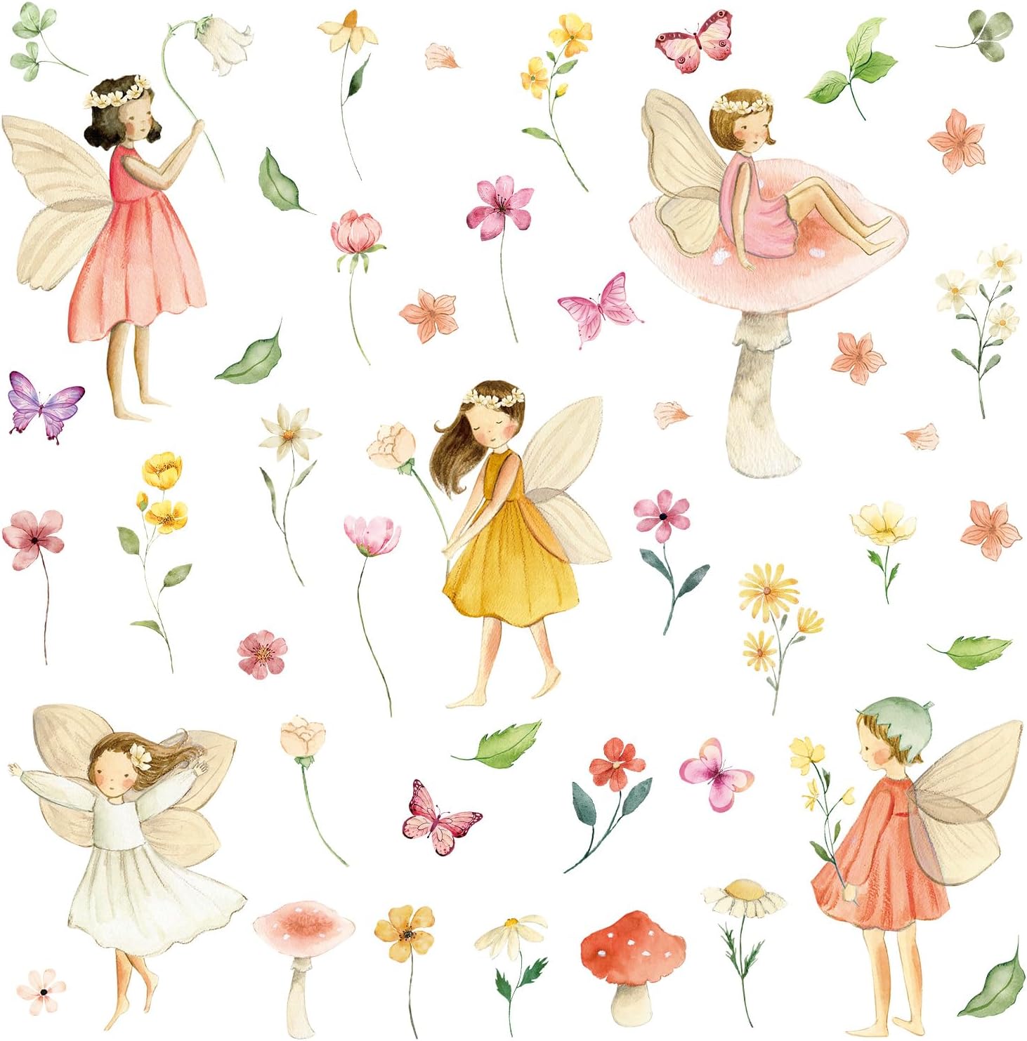 Detalle 1 de SIKERIC Fairy Wall Decals, Vinyl