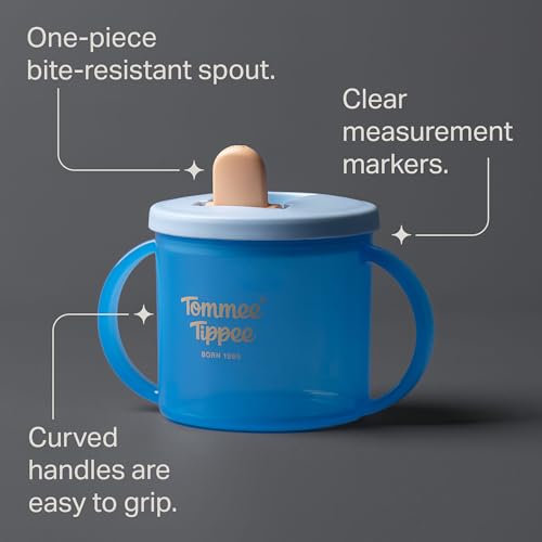 Thumbnail 2 de Tommee Tippee First Cup 4m+ Non-Spill, 190ml, Blue