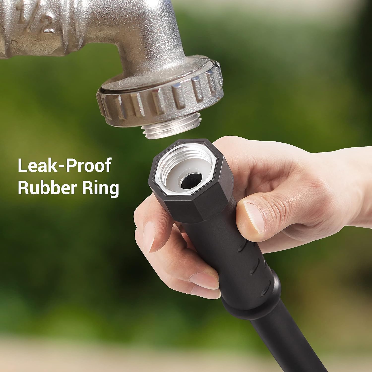 Thumbnail 3 de DEWENWILS 75 ft Hybrid Garden Hose with Swivel Handle — Heavy Duty, Lightweight & Drinking-Water Safe