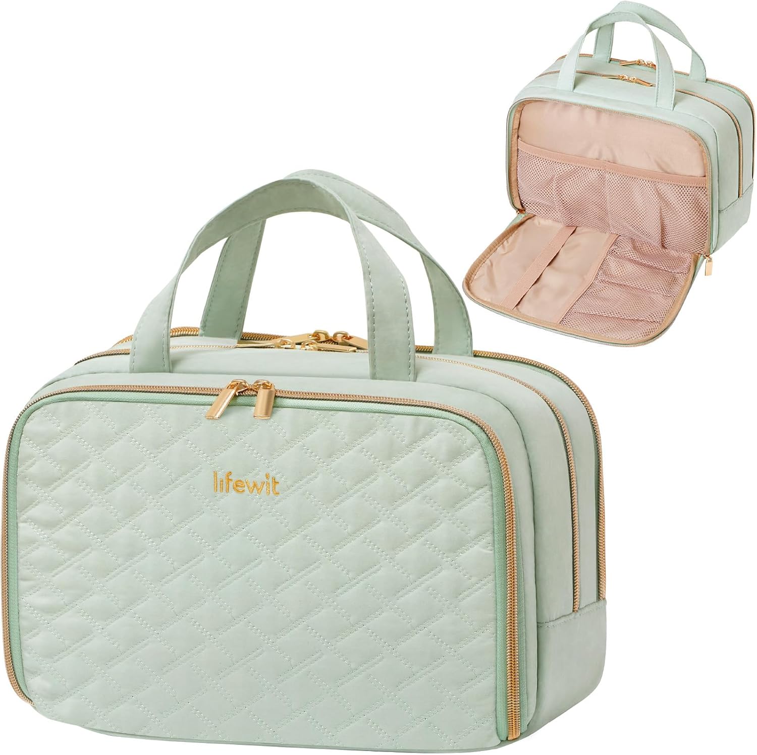 Detalle de Lifewit Reisekulturtasche Damen 10L Mintgrün