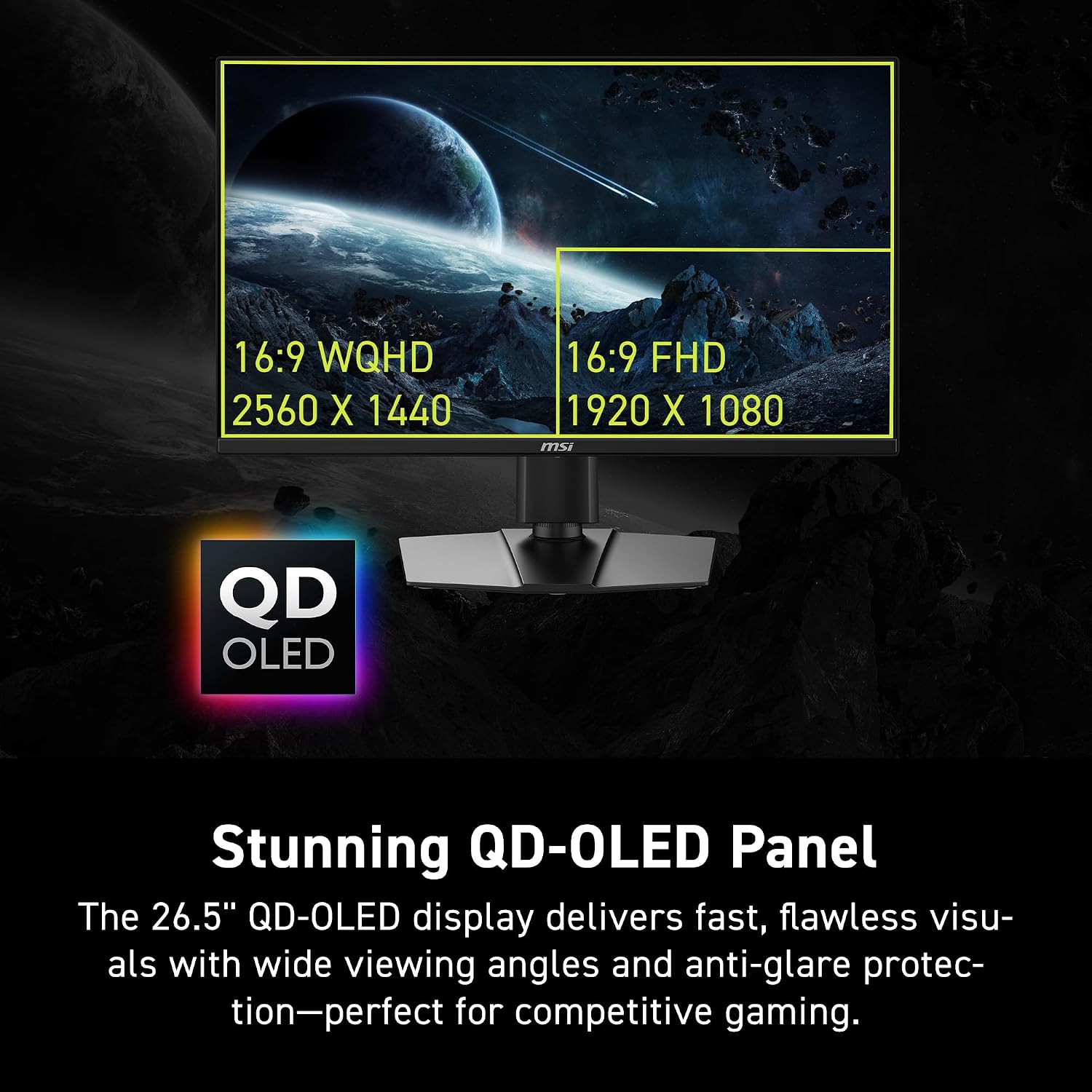 Detalle de msi MAG 272QP QD-OLED X24 240Hz Gaming Monitor