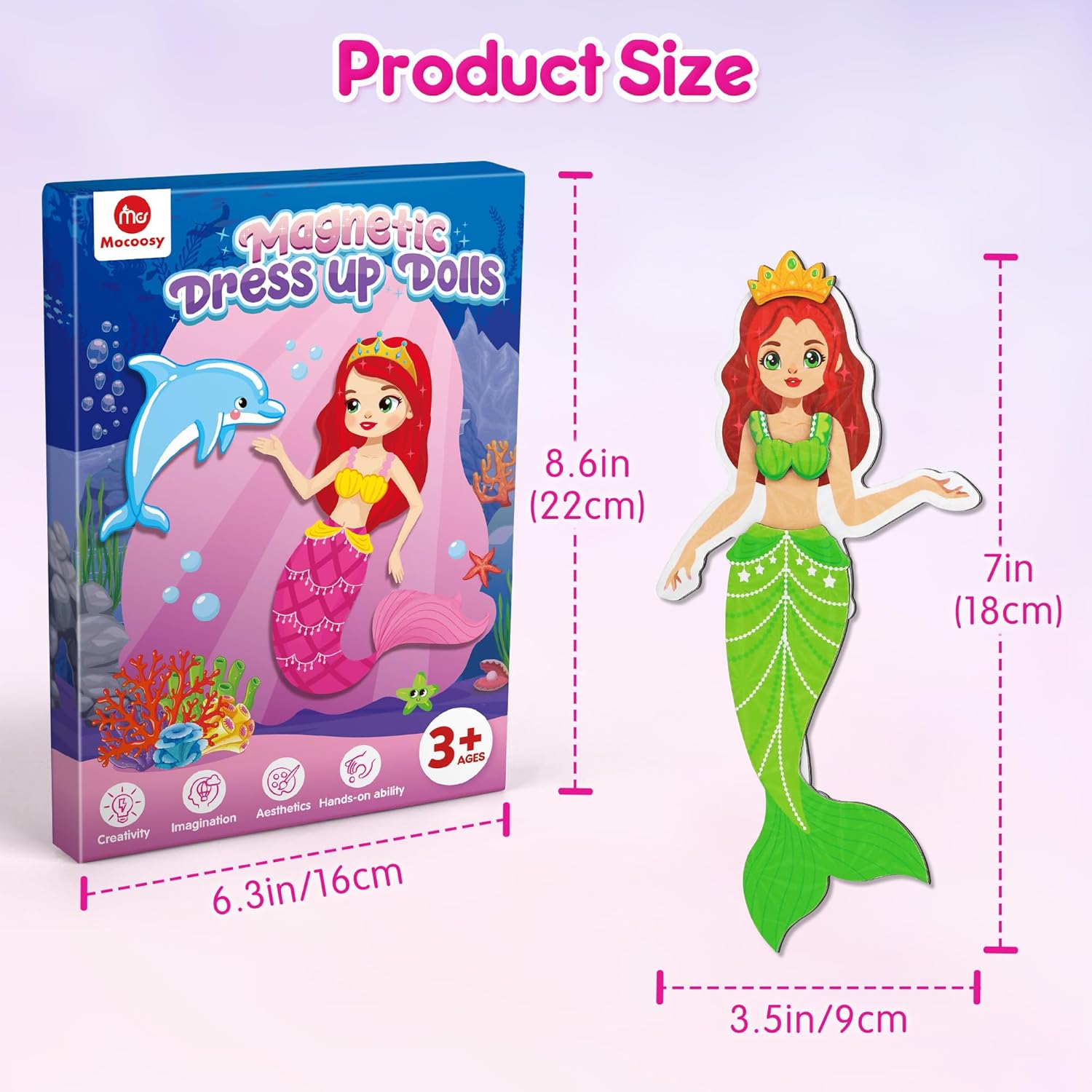 Detalle 2 de Mocoosy Magnetic Dress Up Dolls 70+