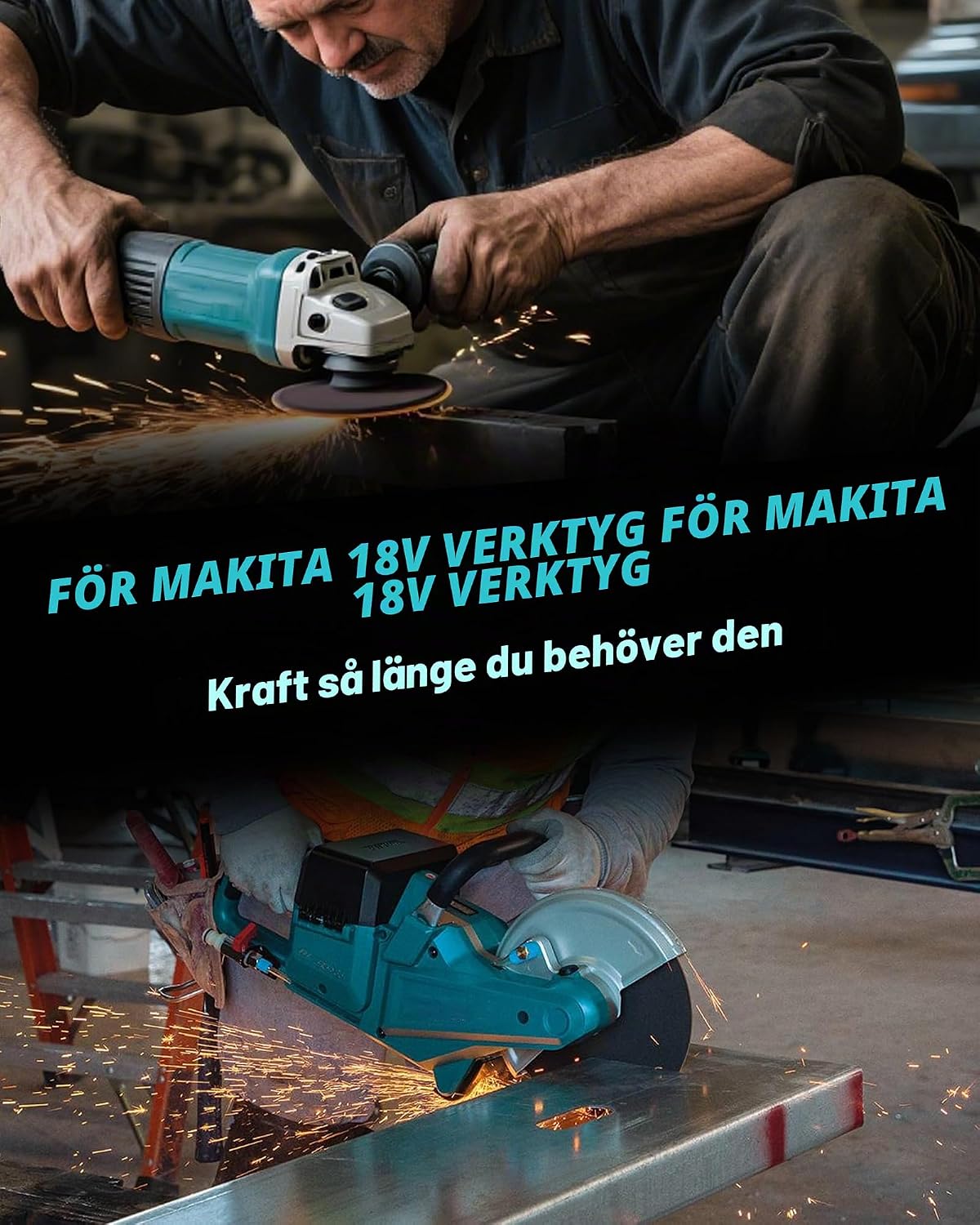 Thumbnail 6 de BATTOOL 18 V 8,0 Ah Li-ion-batteri för Makita LXT-verktyg