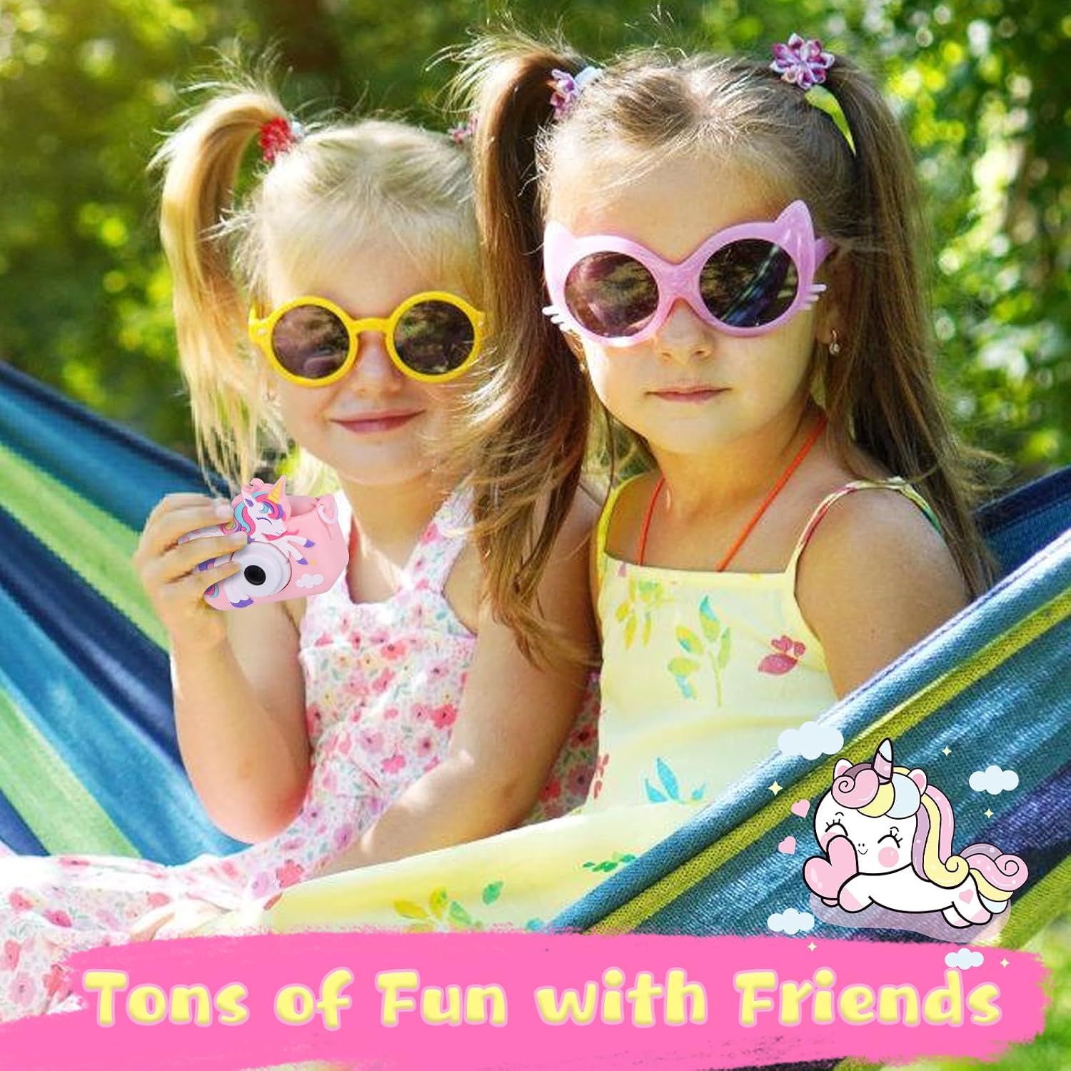 Thumbnail 5 de Envyvip X5 Kids' Digital Camera, Pink, 1080p Video and 32GB SD Card