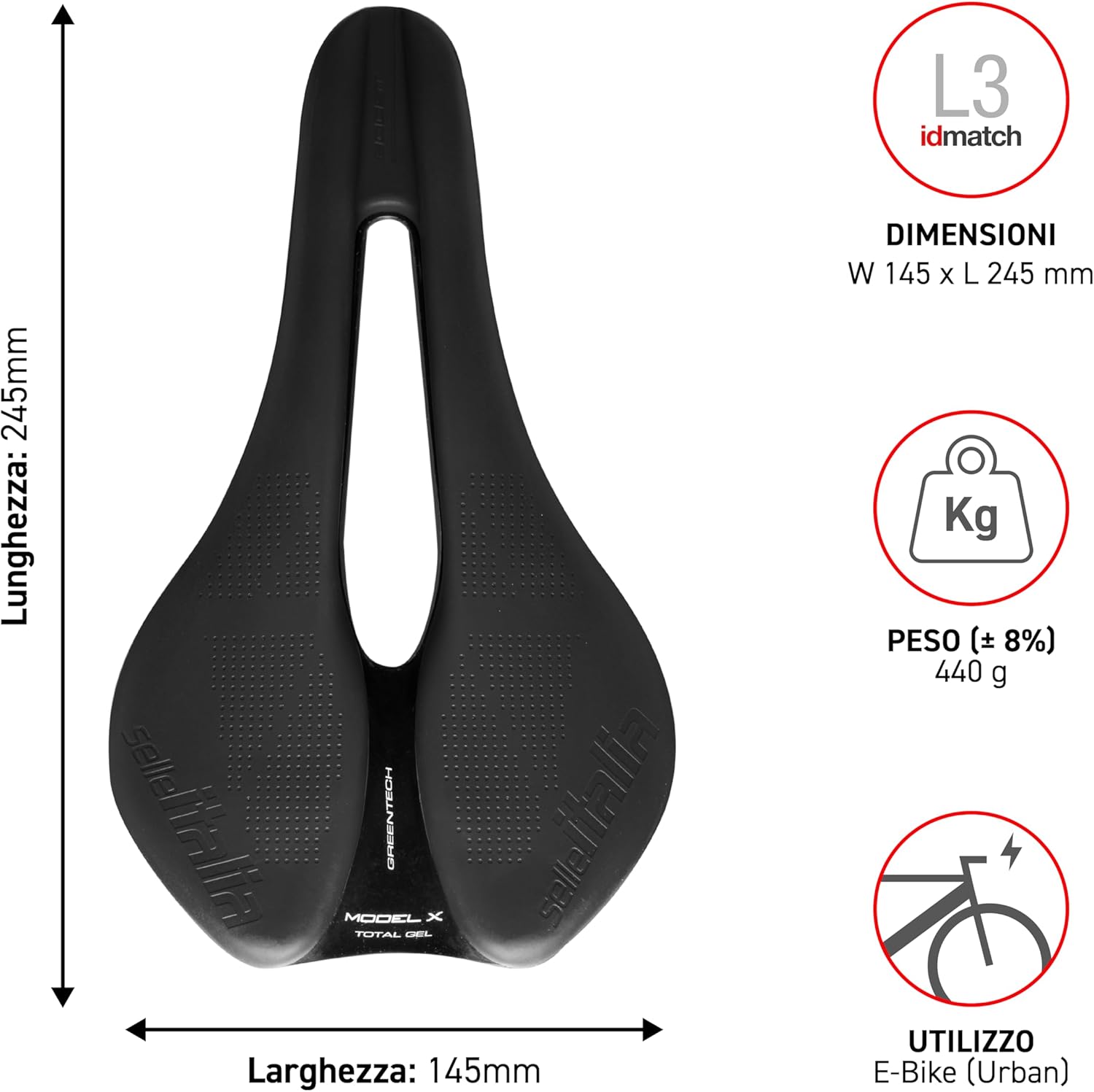 Thumbnail 6 de Selle Italia MODEL X Sella Bici Green 145x245 440 g