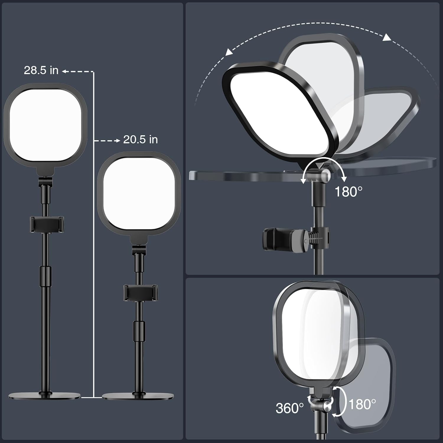 Detalle 2 de Zoom Lighting for Computer 30-Mode Desk Ring Light