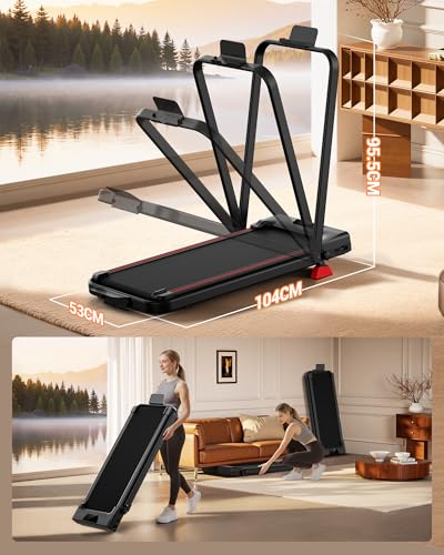 Detalle de UMAY Tapis de Course Pliable Inclinable 10KM/H – 2.5HP silencieux, 136 KG, 15% incline