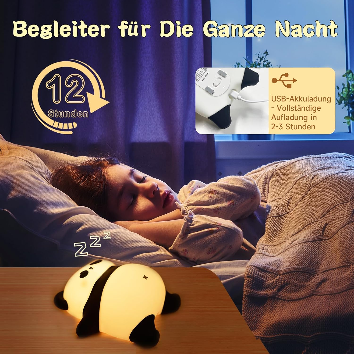 Thumbnail 3 de NesveCit Panda Nachtlicht 1200mAh