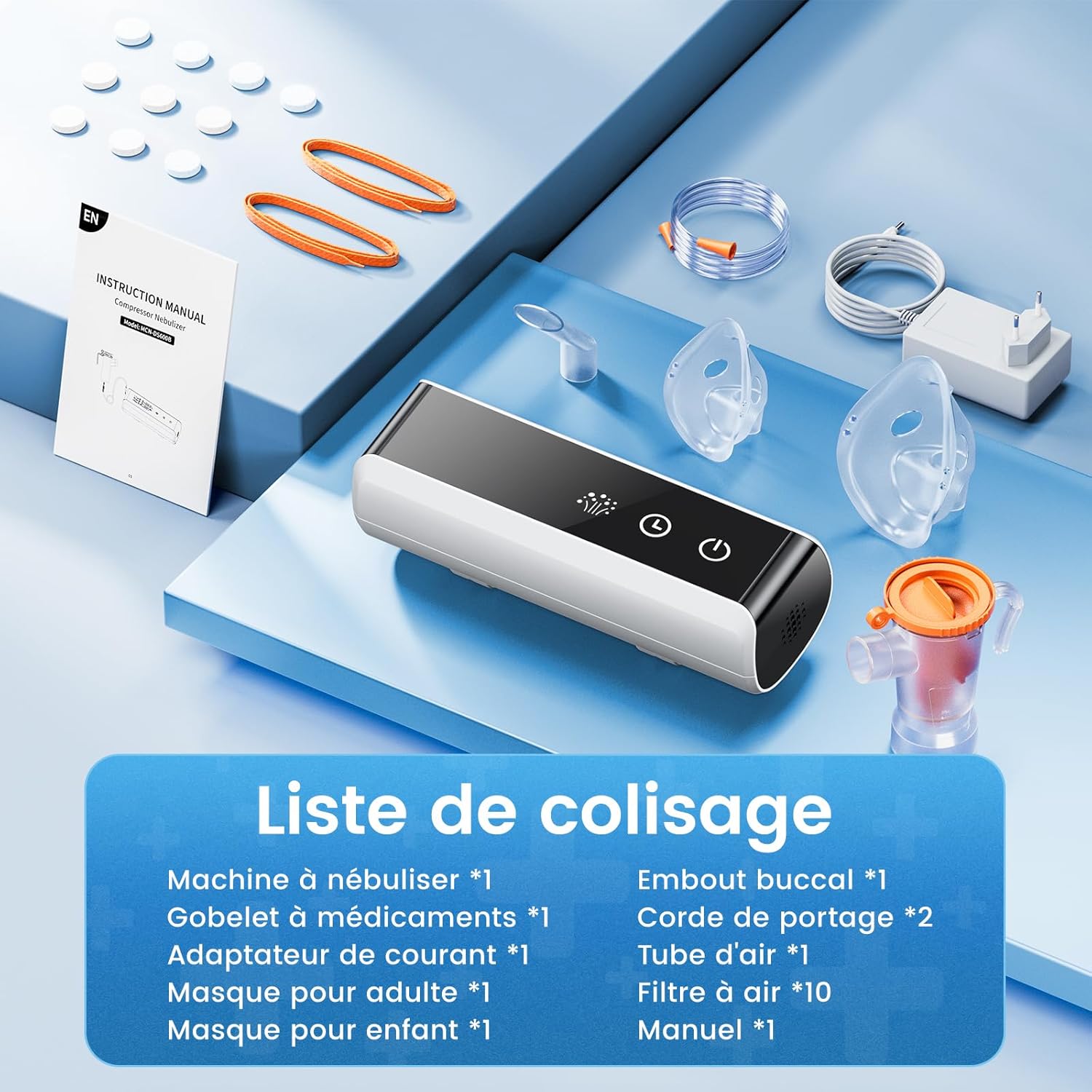 Thumbnail 6 de Nebulisateur LED Inhalateur Intelligent 8 ml