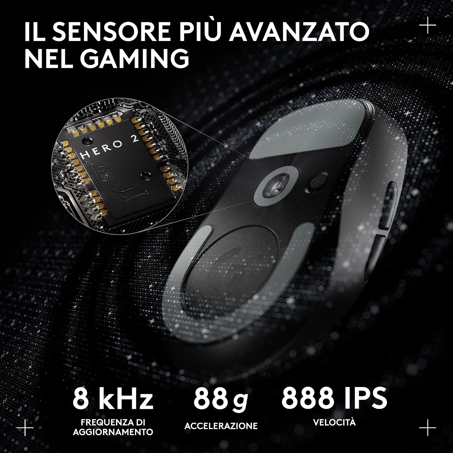 Thumbnail 3 de Logitech G PRO X SUPERLIGHT 2 DEX LIGHTSPEED: mouse da gaming wireless leggero e preciso (60 g) per veri pro