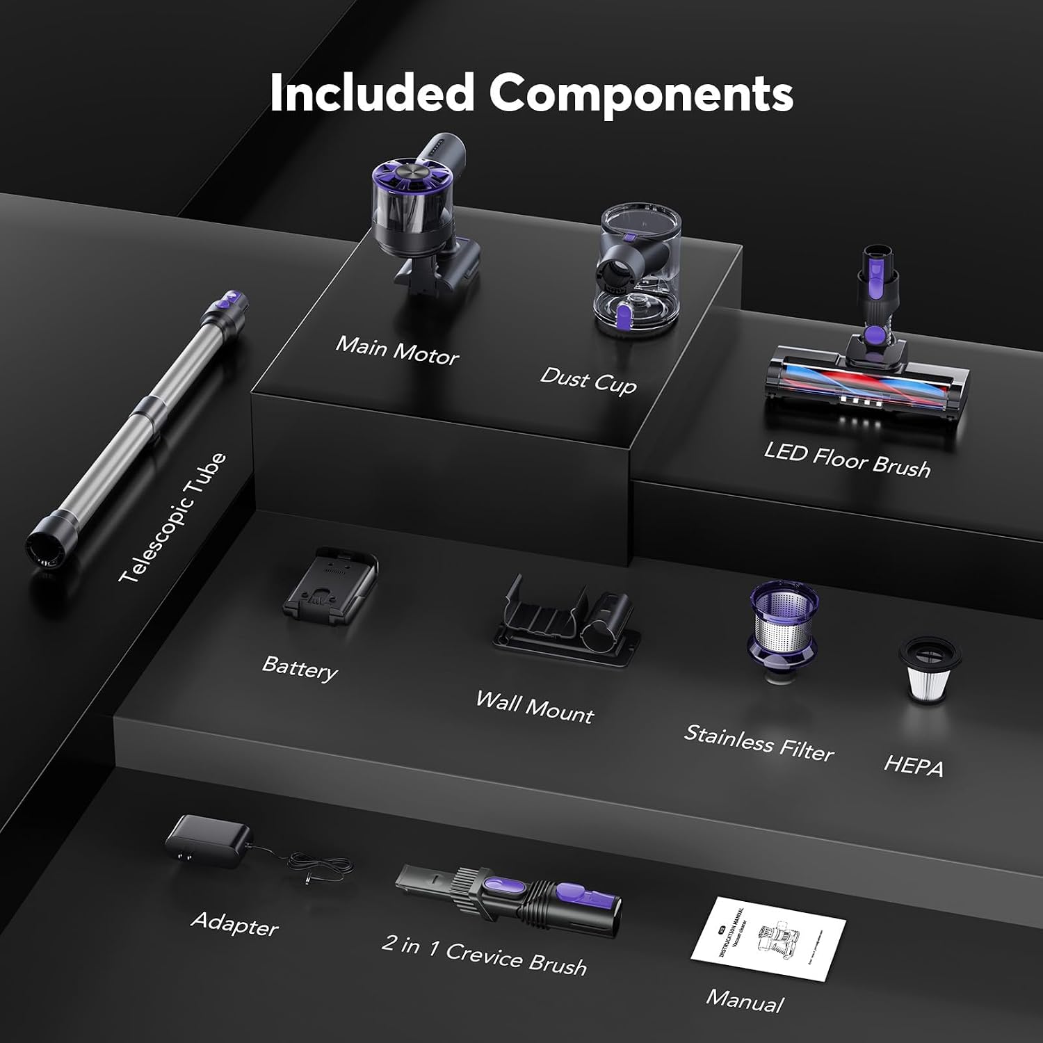Thumbnail 6 de Cordless stick vacuum, Indigo Purple