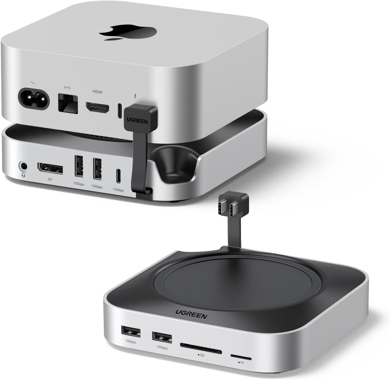 Detalle de UGREEN Mac Mini M4 Dock 8K DisplayPort for Mac Mini