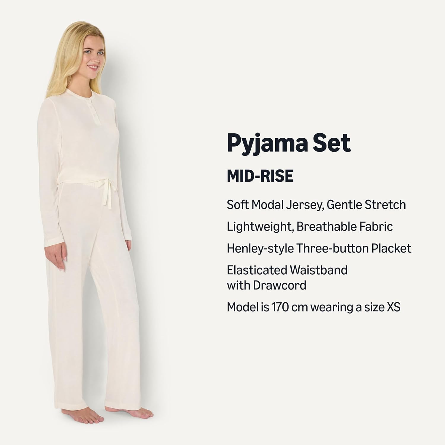 Thumbnail 1 de Amazon Essentials x Sofia Grainge Women’s Long Sleeve Henley Pyjama Set