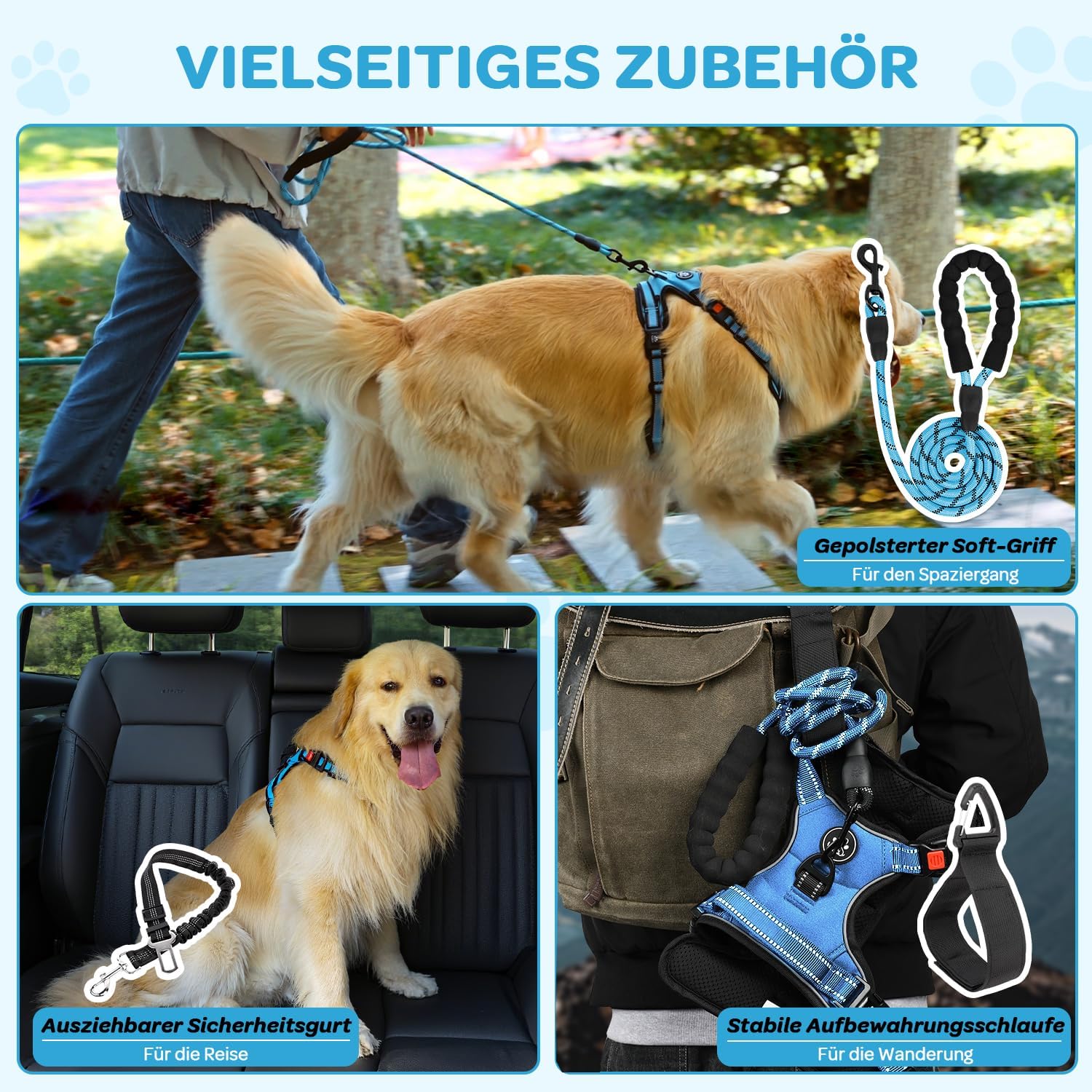 Detalle 2 de FURRYFECTION Hundegeschirr 600D mit Griff