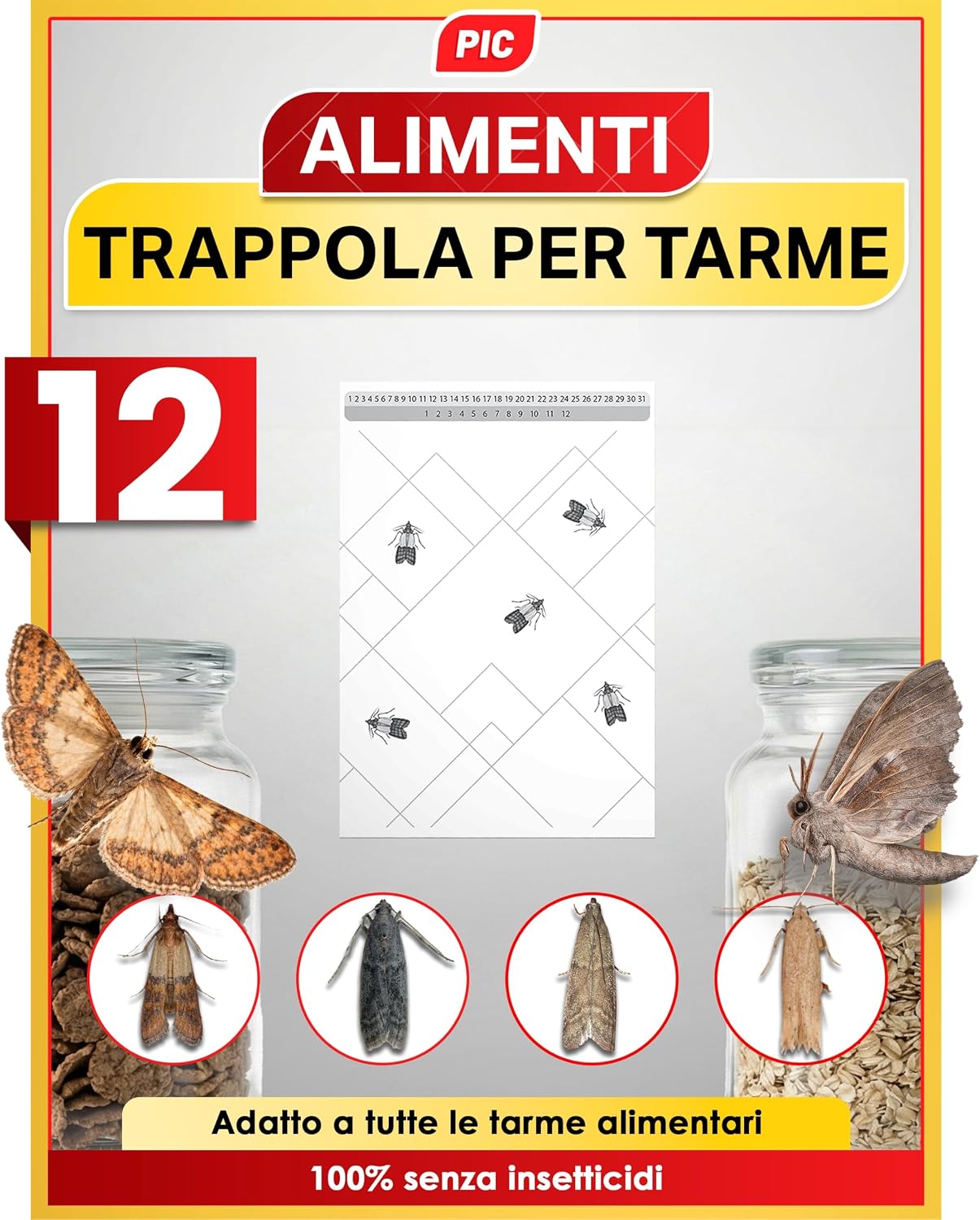 Detalle de Trappole Farfalline Alimentari PIC 12 🪲