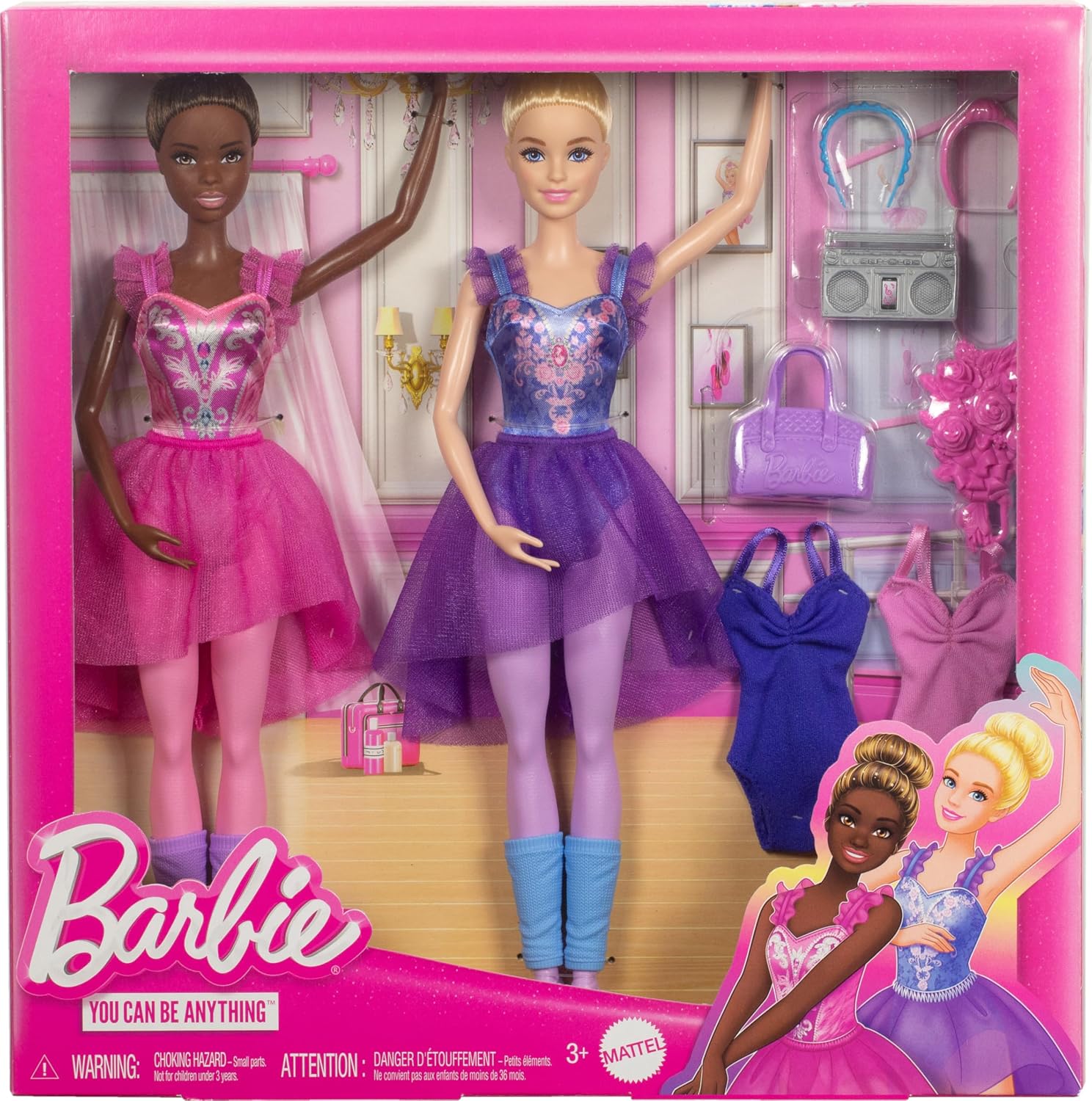 Thumbnail 5 de Barbie HXC37 Estudio de Ballet con 2 Muñecas y Accesorios 🩰