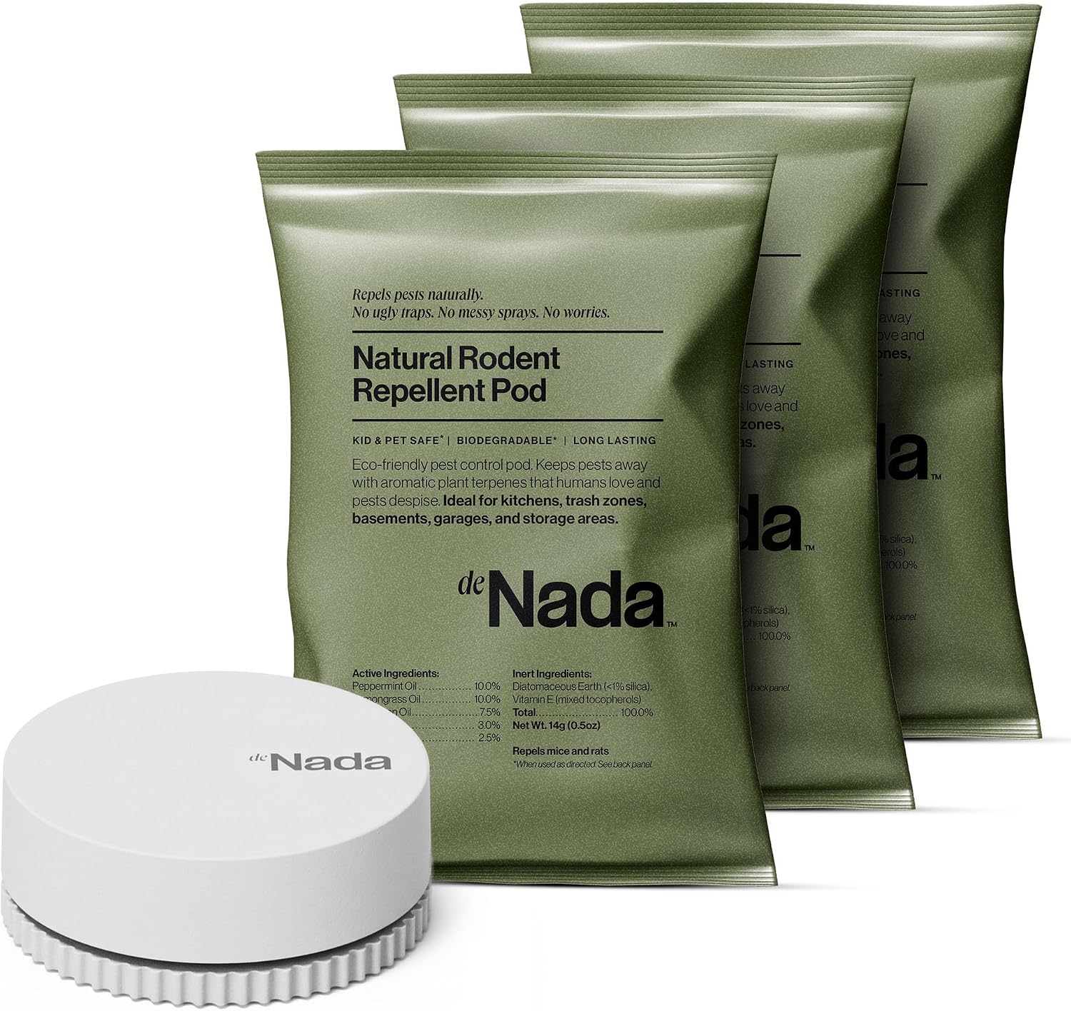 Detalle de deNada Rodent Repellent Pods, 3-Pack