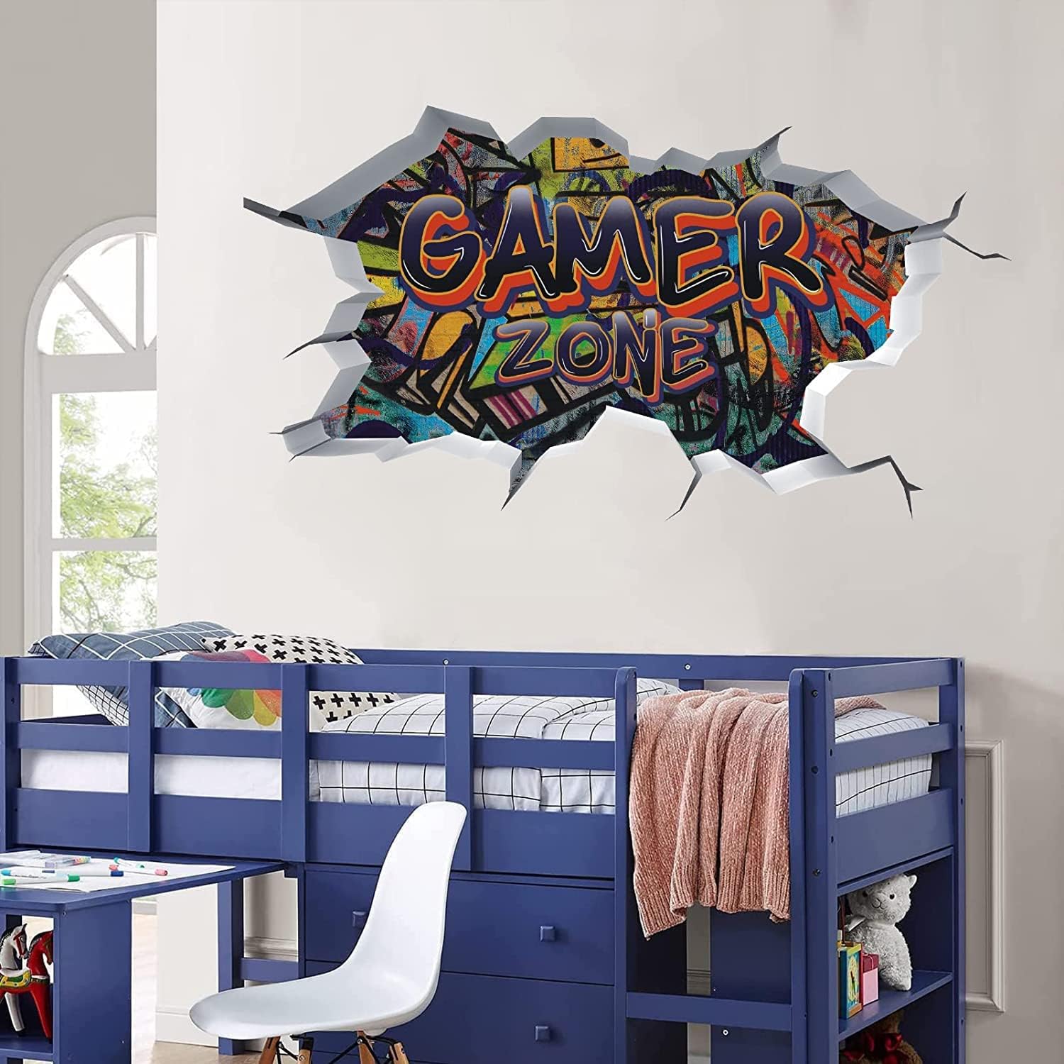 Detalle 2 de TOARTi Gamer Zone 3D Wall Stickers 86x53cm