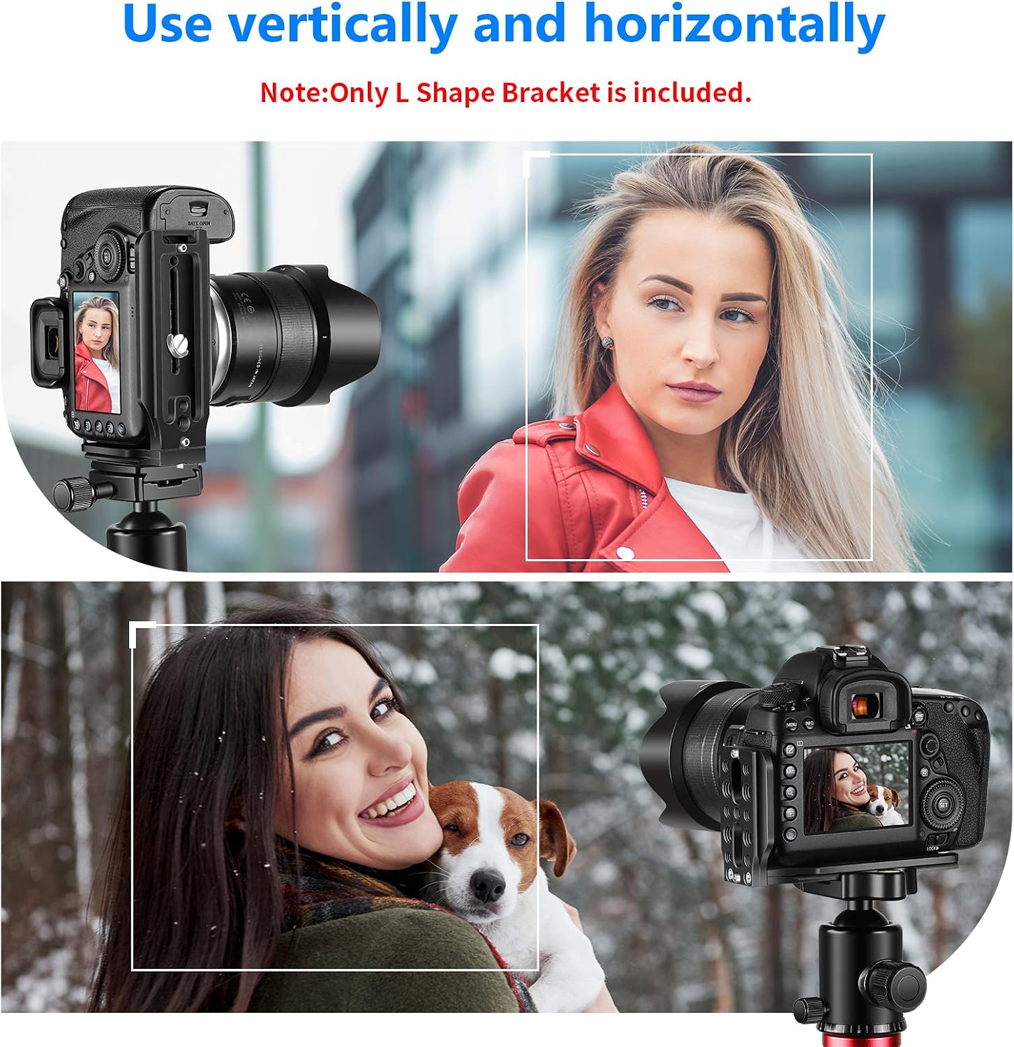 Detalle de NEEWER L-förmige QR-Platte für DSLR mit Arca-kompatiblem QR-Standard (1/4" Schraube)