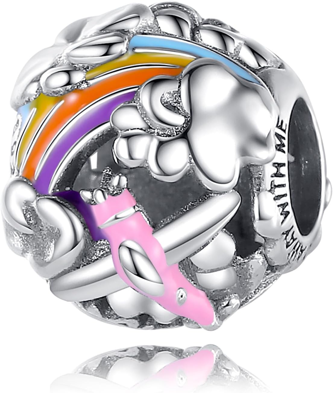 Detalle 2 de HAEPIAR charm de plata de ley S925 con motivo de perrito (para pulsera o collar)