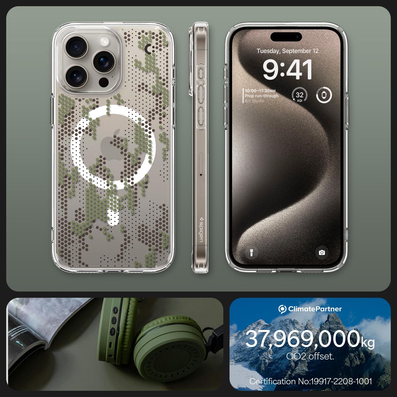 Thumbnail 6 de Spigen Coque MagFit iPhone 15 Pro anti-jaune antichoc 13️⃣