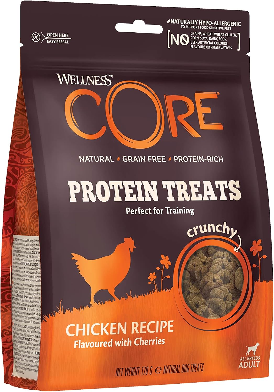 Detalle 2 de Wellness CORE Puppy Trainers – przysmaki dla szczeniąt, kurczak i marchewka, 170 g
